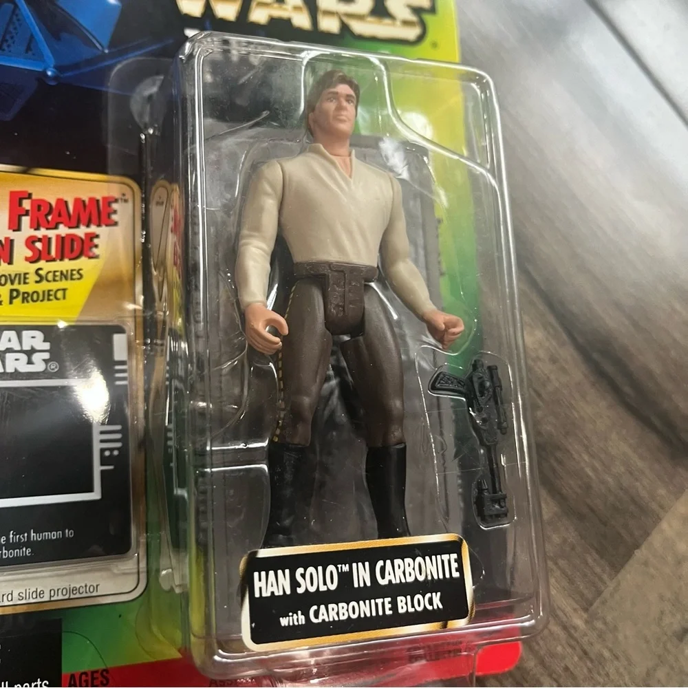 1997 Star Wars Han Solo In Carbonite Power Of The Force Action Figure W/ Slide